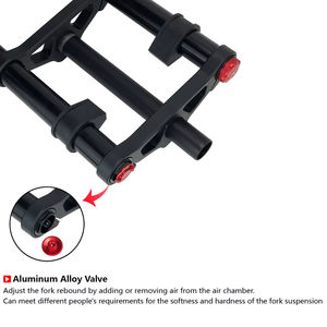 20x4.0 <span class=keywords><strong>26</strong></span>*4.0 VTT <span class=keywords><strong>DH</strong></span> Suspension pneumatique QR 9*135mm 15*135mm Plage Neige Vélo Électrique Fat Bike Double Couronne <span class=keywords><strong>Fourche</strong></span> avec Voyage 190MM - Product Image 5