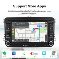 Autoradio Android 2DIN GPS avec support de tableau de bord pour CC Fabia Skoda Octavia Golf Passat Polo Jetta, écran IPS 2+32 Go