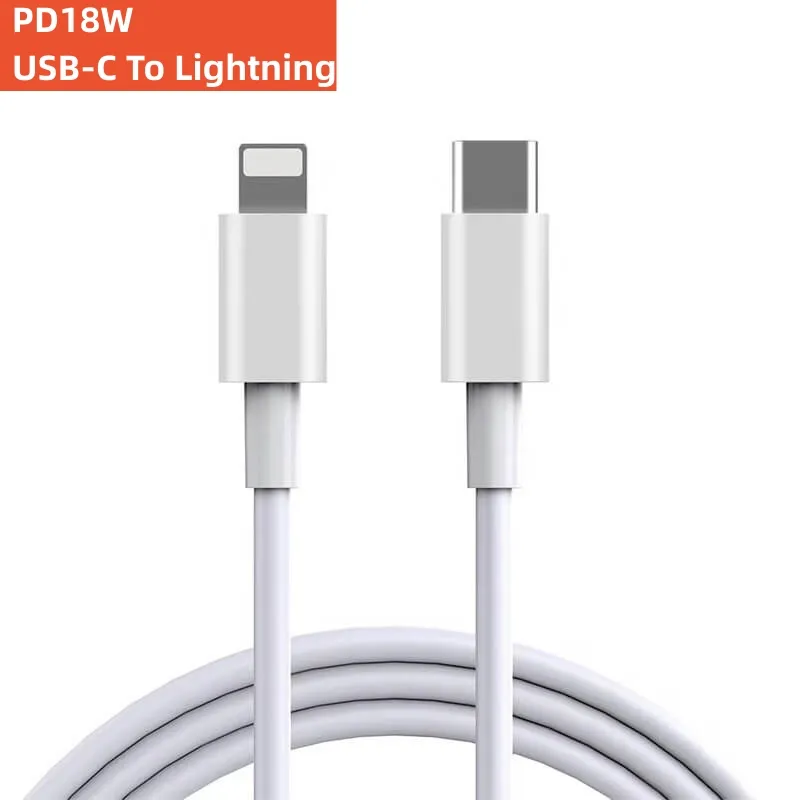 20w 30w USB-C Adapter USB Type C To Lighting Cable Fast Charging Android To USB Type C To Lighting Data Cable For iPhone 12 13