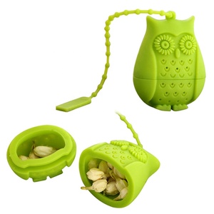 Creative Owl Shape Mini Eco-Friendly Portable Kitchen Coffee Tea Accessories Silicone Gel Tea Filter &amp; Strainer - Product Image 3