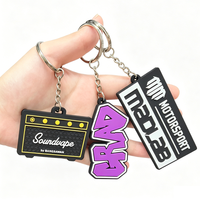 Cadeaux promotionnels personnalisables à bas prix avec logo de marque pour les entreprises, porte-clés en PVC personnalisé avec logo promotionnel pour les entreprises