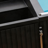 Piscine hors sol en fibre de verre préfabriquée sur mesure pour l'extérieur