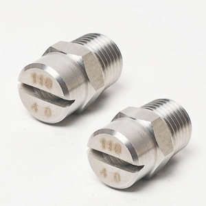 Industrielle Flachs pay Wasser V Spray Edelstahl Jet Sprüh düsen Anti Clog 1/4 "HVV 65/95/110 Grad Flach lüfter düse - Product Image 1
