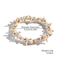Bracelet tressé artisanal d'été pour la plage, avec breloques coquillages naturels, étoiles de mer et tortues marines, accessoire de bijoux bohème pour les vacances à la mer