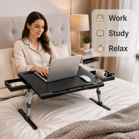 Bureau d'ordinateur portable multifonctionnel convertible AOR en MDF, table simple pliable, couleur personnalisable pour dortoir, lit supérieur, chambre à coucher