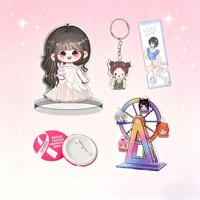 Set de regalo periférico de acrílico con figura de personaje animado creativo de grupo popular, edición personalizada BOCE