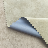 Tissu en velours glacé ultra-fin, résistant aux plis, imperméable, en cuir PU pour la confection de vestes pour hommes, usage vestimentaire et décoratif