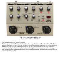 Jelo VE-8 Acoustic Singer Bekas 90% Baru dengan Adaptor Efek Keyboard Digital Buatan Cina (CN/SIC) Sudah Dibuka Kemasannya