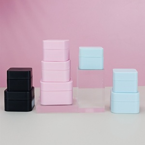 Wholesale Custom 5g 10g 15g 20g 30g 50g White Black pink Blue square pp Material Cream <b>Jar</b> <b>Plastic</b> <b>Jars</b> for Lotion Cream Scrub - Product Image 3