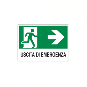 Panneau de sortie d'urgence avec flèche à droite 30x20cm, indicateur de sécurité éclairé par LED - Product Image 2