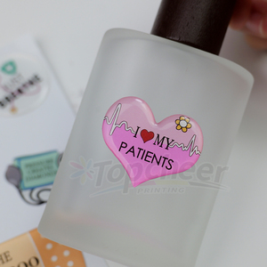 Nhà Sản Xuất Bán Buôn In Tự Thiết Kế Logo Công Ty Thương Hiệu Tên 3D Dome Epoxy Nhựa Dán Cho DIY - Product Image 3