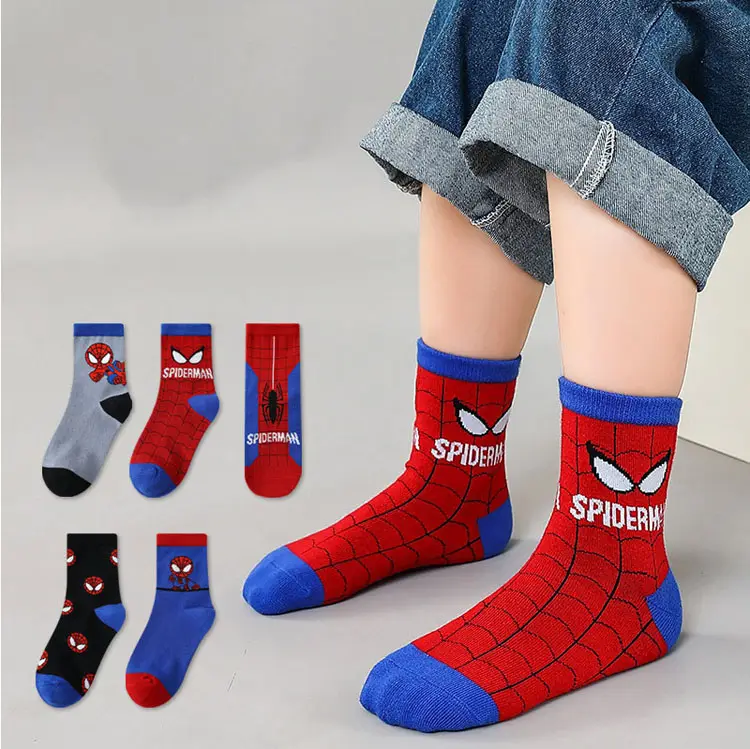 Dispatch meias infantis, 5 pares de meias de algodão em várias cores, antiderrapantes, moda para meninos