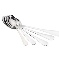 Dinyon OEM/ODM Cuillère-fourchette en acier inoxydable 1010 à long manche, finition miroir, pour café, dessert, soupe, aliments, hôtels et restaurants populaires