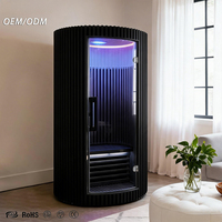 Sauna de Infrarrojos Lejanos de Alta Calidad con Control Táctil Inteligente para el Hogar, Spa, Salud y Belleza, Fabricada con Madera de Hemlock