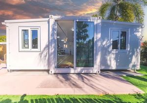 20-футовый расширяемый модульный стальной контейнерный дом в стиле модерн середины века, простая установка, с возможностью использования в качестве туалета, варианты с 2-4 спальнями - Product Image 3