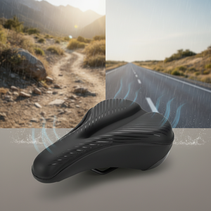 Funda de Asiento para Bicicleta de Montaña MTB, Impermeable, con Carcasa de PU, Absorción de Impactos, Ventilación, Acolchado Simple de Espuma Gruesa para Ciclismo - Product Image 5