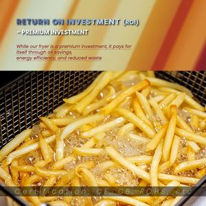 Contrôle de température de précision Food Truck Warrior Fryer 8L Largeur compacte Conception d'économie d'espace résistante aux vibrations pour les magasins de beignets de pâtisserie - Product Image 5