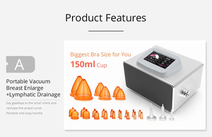 Newest Vacuum Suction Cup Therapy Vacuum <b>Butt</b> Lifting Breast <b>Enhancement</b> Buttocks Enlargement Machine - Product Image 6