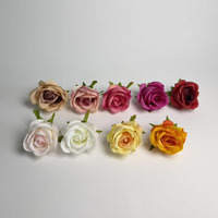 YL Vente en gros de fleurs artificielles pas chères, têtes de roses en soie, arrangements floraux, fleurs de mariage, décoration murale, décoration de fête à domicile