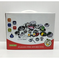 40 pièces, mini cuisinière à induction en acier inoxydable, ensemble de jouets de cuisine pour enfants, expérience de cuisine réelle, unisexe, pour faire aimer la cuisine aux enfants