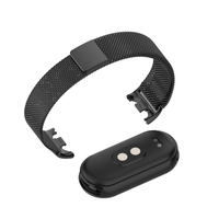 Tali Jam Tangan Logam Magnetik Milanese 12mm Satu Bagian untuk Mi Band 8/9/10