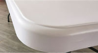 Table de traiteur pliante en plastique portable pour l'extérieur en gros Table pliante de 180cm bon marché pour mariage et événement