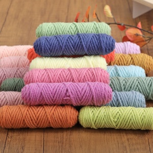 Fil acrylique mélangé à 5 brins de 10g pour écharpes, chapeaux tricotés à la main, fil pour bébé d'épaisseur moyenne, livraison gratuite - Product Image 2