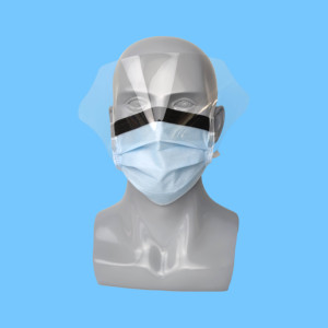 3Q ASTM cấp 3 dùng một lần phẫu thuật chống giật gân thủ tục mặt nạ với lá chắn mắt và vòng tai Tie lưng - Product Image 5