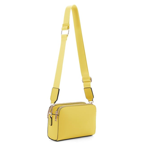 Custom Logo Pu <b>Leather</b> Fashion Portable <b>Camera</b> Sling Handbag for Women Crossbody Bag Wide Shoulder <b>Strap</b> Chains Water Resistant - Product Image 1