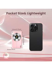 Appareil photo numérique 1080P 44MP avec stabilisation 16X, écran 2-3 pouces, portable, pour vlogging, enfants, étudiants, débutants, DC403, résolution 44MP - Product Image 5