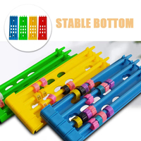 Support de bagues pour pigeons, porte-bagues pour pattes d'oiseaux, en plastique multicolore, capacité de 60 bagues, organisateur, fournitures d'entraînement