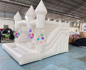 Château gonflable <span class=keywords><strong>blanc</strong></span> avec fosse à balles - Product Image 3