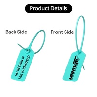 Vente chaude Étiquette de sécurité en plastique jetable personnalisée Sac à chaussures Vêtement Chaussure Étiquette blanche transparente