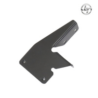 Pièces mécaniques personnalisées en acier, plaquées poudre noire, de forme irrégulière, pour équipements de machinerie, pièces estampées en acier