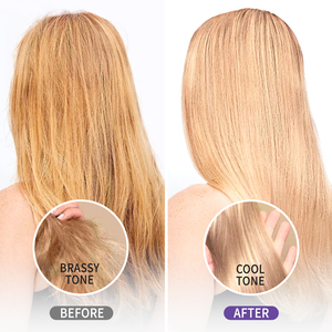 Spray Acondicionador Morado Sin Enjuague <span class=keywords><strong>para</strong></span> Cabello Rubio y Gris, Reduce los Tonos Amarillos, Mejora la Vibración y Hidrata - Product Image 6