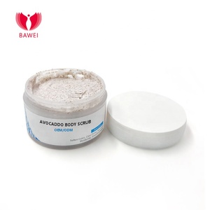 Etiqueta Privada <span class=keywords><strong>de</strong></span> la fruta <span class=keywords><strong>de</strong></span> aguacate exfoliante facial orgánico manteca <span class=keywords><strong>de</strong></span> karité profundo limpieza Exfoliante para el cuerp - Product Image 1