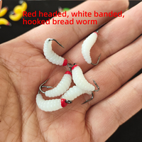 Appâts de crevettes 2cm 0.4g avec crochet Tpr leurre de pêche souple lumineux pour crevettes