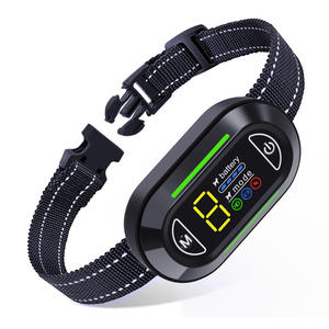 Collar de control de ladridos para perros, impermeable, con modo de entrenamiento por descarga eléctrica, 1 año de duración de la batería. - Product Image 1