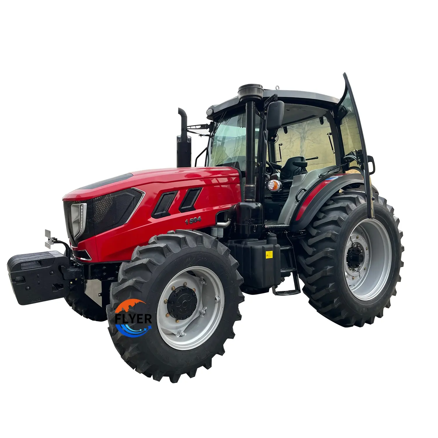 Goede Prijs Slijtvaste Band Rode Kleur 4X4 4wd 150pk Farm Tractor Met Zonnescherm Te Koop