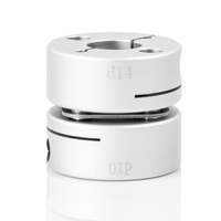 Accouplements à disque à double moteur en aluminium, petit diamètre, logo OEM personnalisé, alésage 10 mm, construction flexible, usage industriel