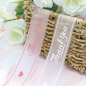 Pita TPU Transparan Custom Grosir Mewah 4cm 1.5 Inch dengan Logo Merek Pribadi, Cetak Tinta Emas, untuk Hadiah - Product Image 5