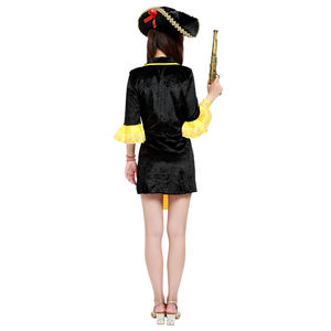 Déguisement de pirate <span class=keywords><strong>cool</strong></span> à rayures pour adultes Halloween déguisement de cosplay d'Halloween pour femmes - Product Image 2
