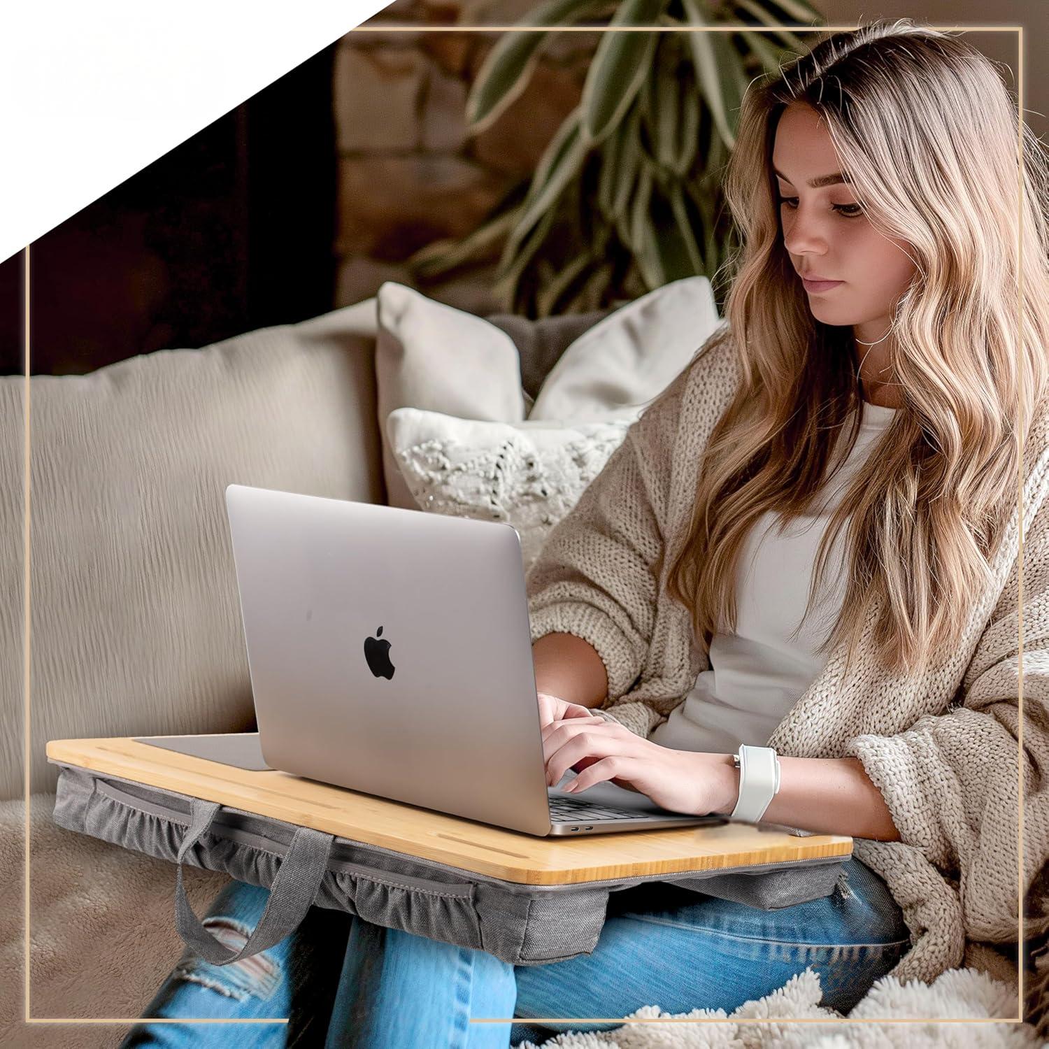 Natural Bamboo Laptop Table Desk Portable Adjustable Panel Tilt Laptop Bed  Laptop Desk for Home Office Sofa| Alibaba.com
