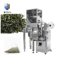 Máquina de embalaje de té verde, máquina de embalaje de hoja de oro con bolsa triangular de pesaje automático, buena calidad