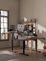 Table élévatrice électrique intelligente motorisée assise et debout cadre haut et bas moteur unique double colonne bureau réglable