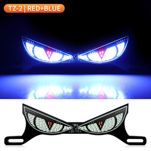 Lumière LED pour plaque d'immatriculation de moto, 5 types d'effets lumineux, 2 couleurs (jaune et blanc), mode manuel et automatique, résistante à l'eau et à la poussière - Product Image 6