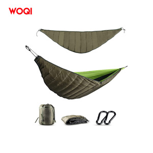 Hamac ultraléger Woqi pour 2 personnes, 998g, sac de couchage en nylon pour le camping, la randonnée, les voyages en plein air, gris vert - Product Image 1