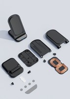 Nouveau support de chargeur sans fil pliable de bureau électrique avec port de charge rapide 15W de type C pour téléphones mobiles universels