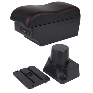 Reposabrazos Vtear ABS para <span class=keywords><strong>Kia</strong></span> <span class=keywords><strong>Rio</strong></span> 2 2006-2011 con Portavasos USB - Accesorio de Almacenamiento <span class=keywords><strong>Interior</strong></span> - Product Image 1