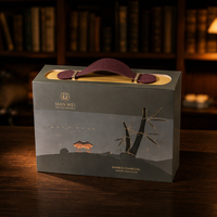 Boîte pliable de style livre avec impression de logo personnalisée en gros, boîte à fermeture magnétique avec poignée